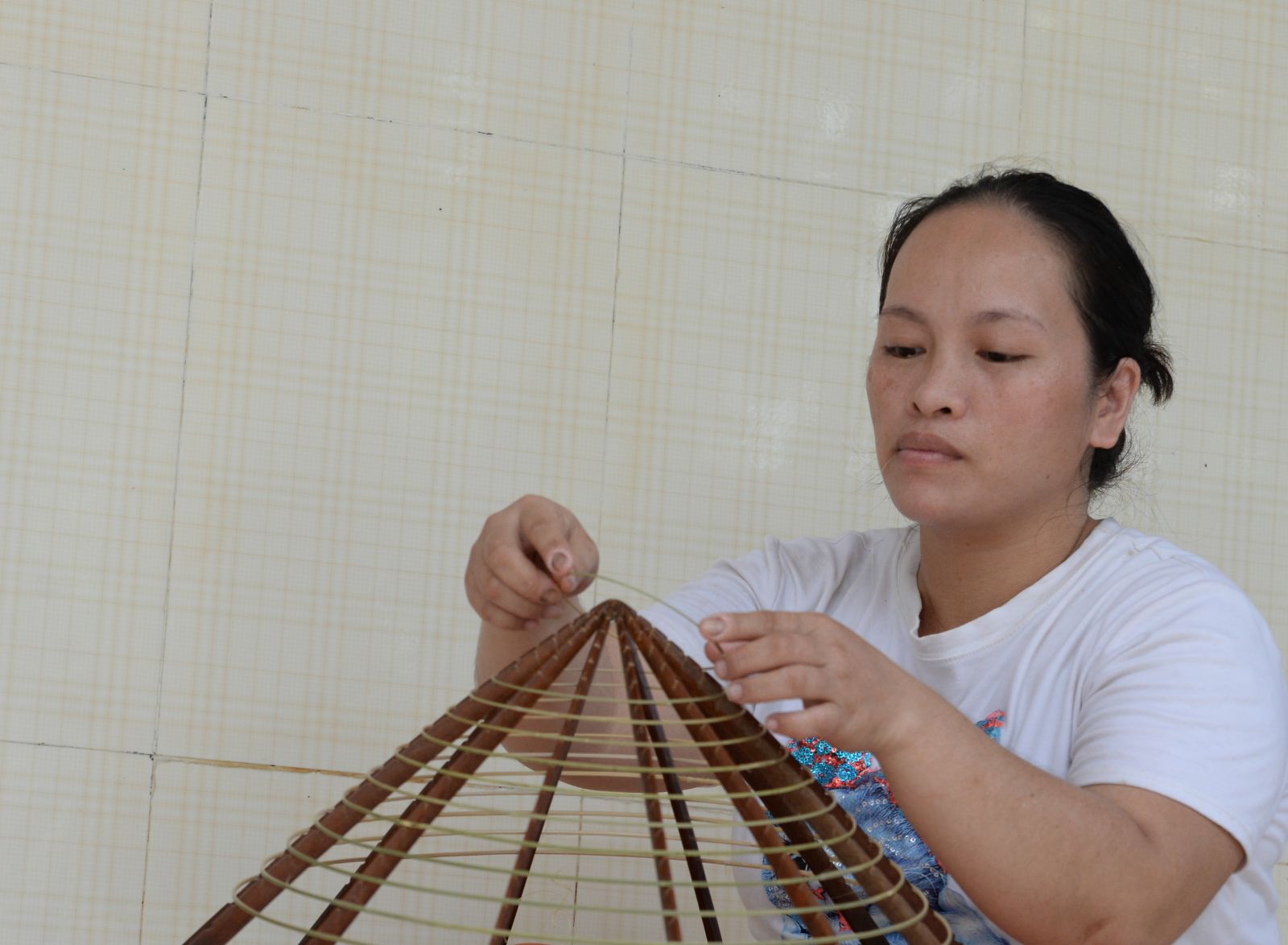 Arranging the hat brims on the age-old frame