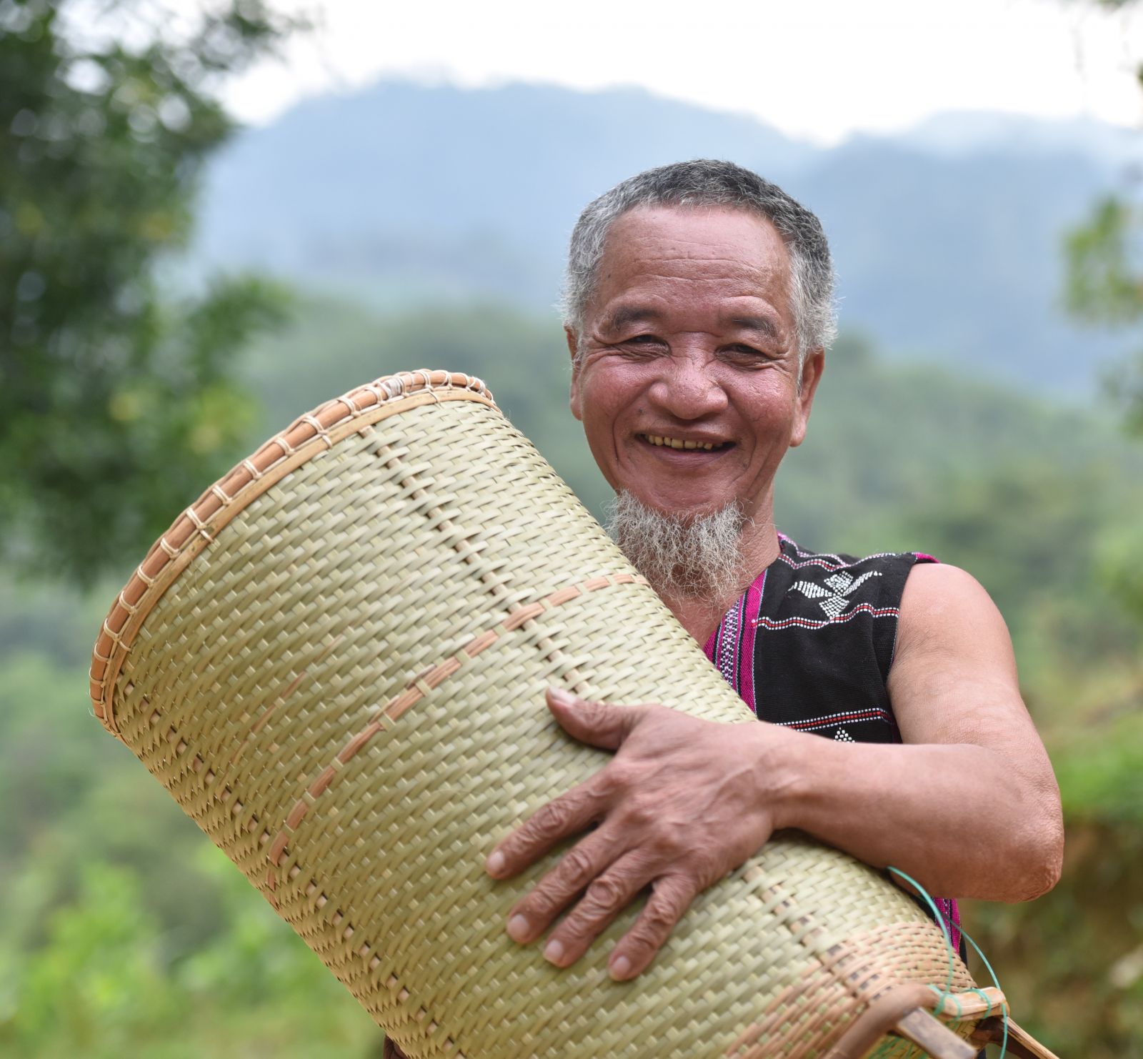 Joy with the handmade products 