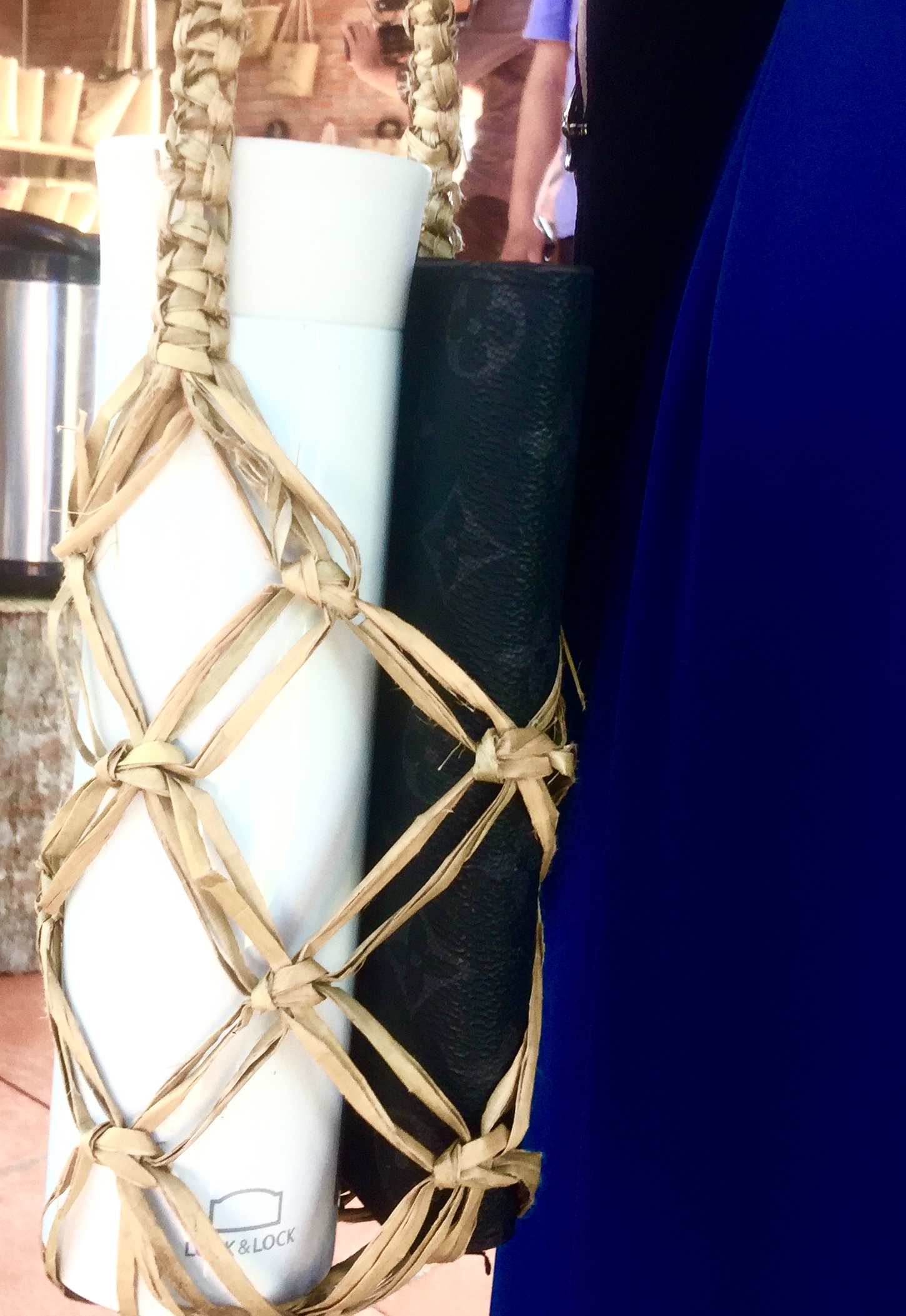 Baskets for purses, water bottles, cellphones, fruits…