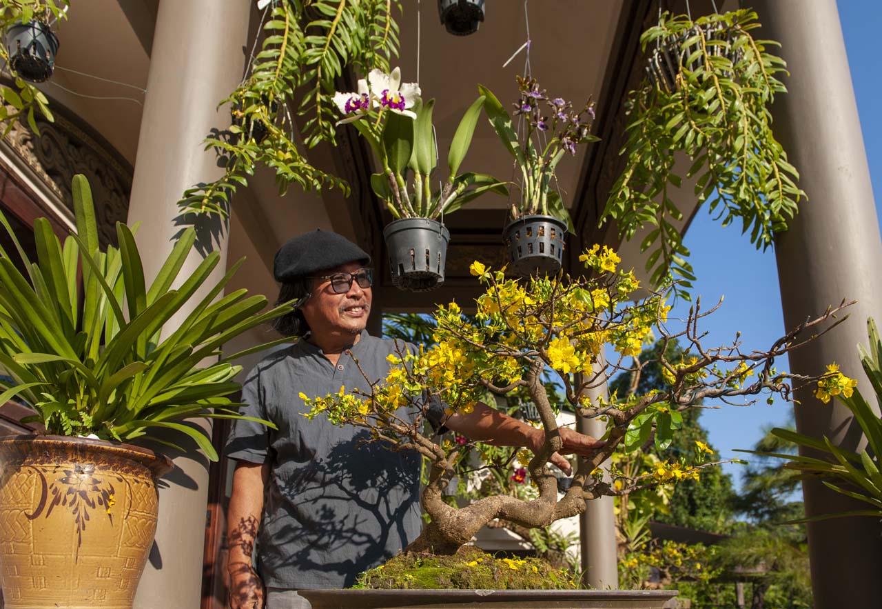 Nham and his father spent many years to create this tree’s shape
