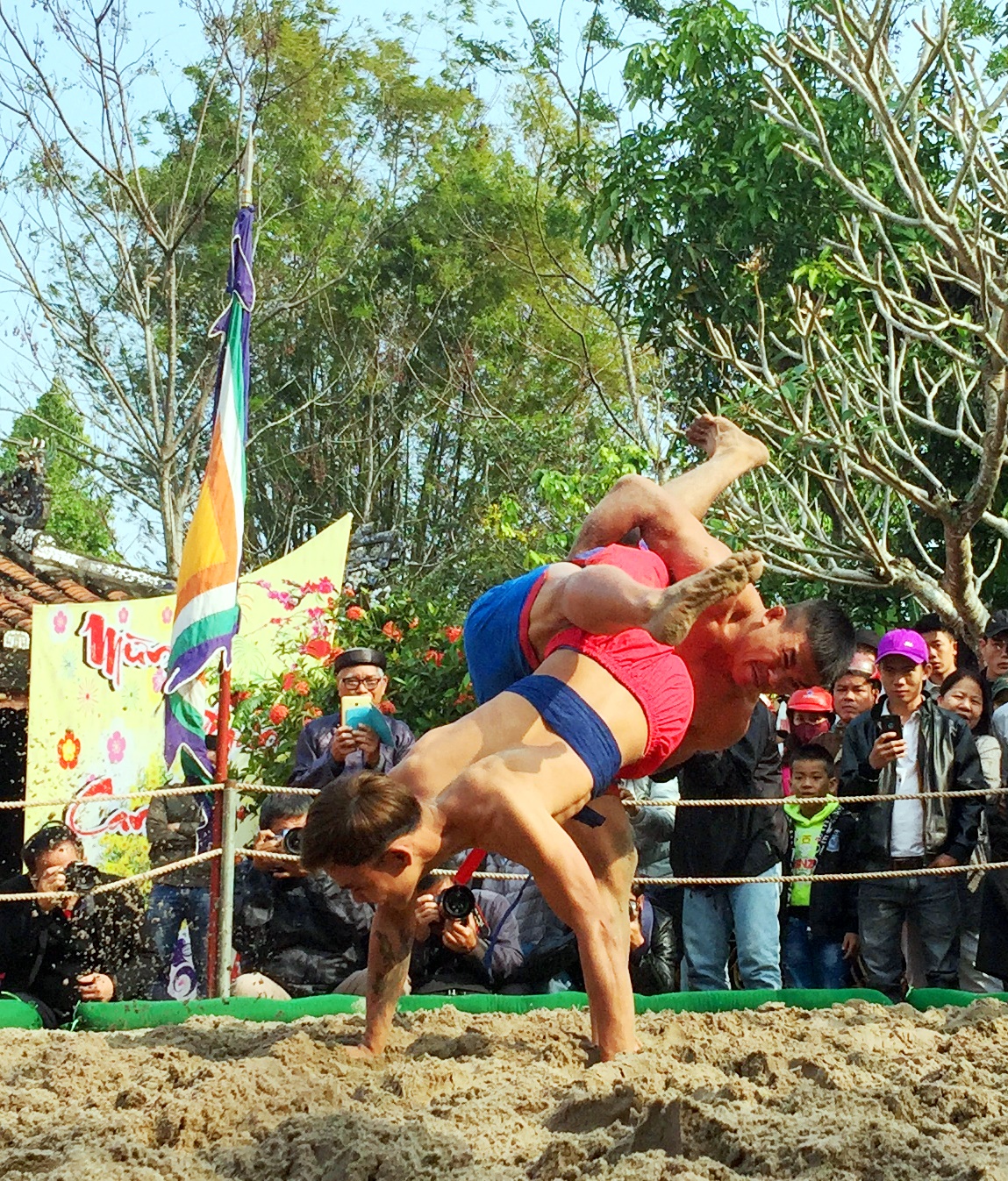 Technical attacks are rarely seen in wrestling festivals