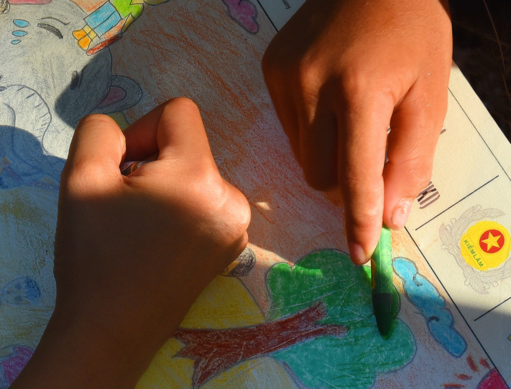 The innocent painting features 