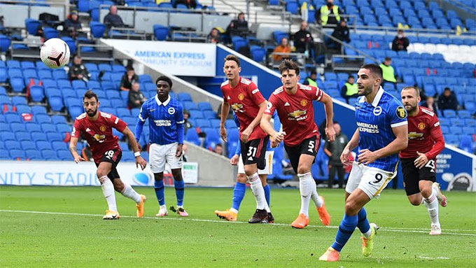 Không được đánh giá cao nhưng Brighton chơi tuyệt hay trong hiệp đấu thứ nhất