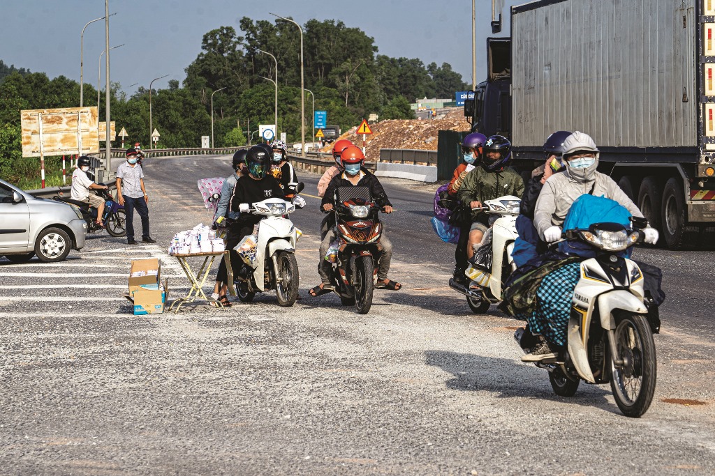 A support station at Tuan bridge