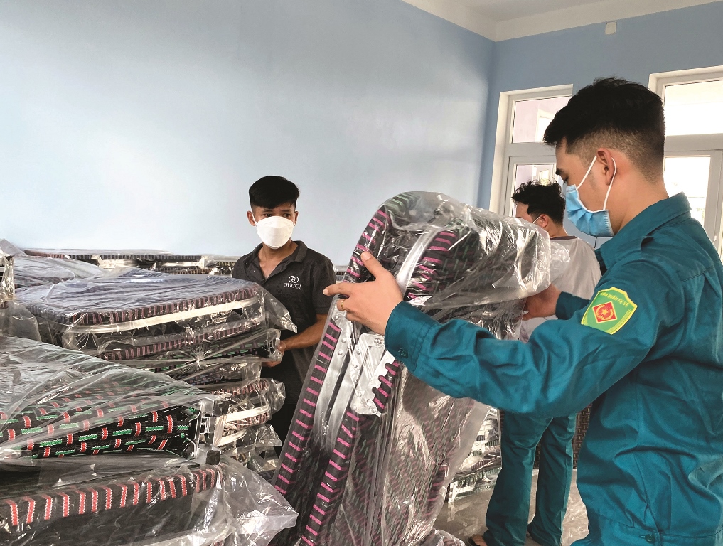 Transfering beds to treatment rooms