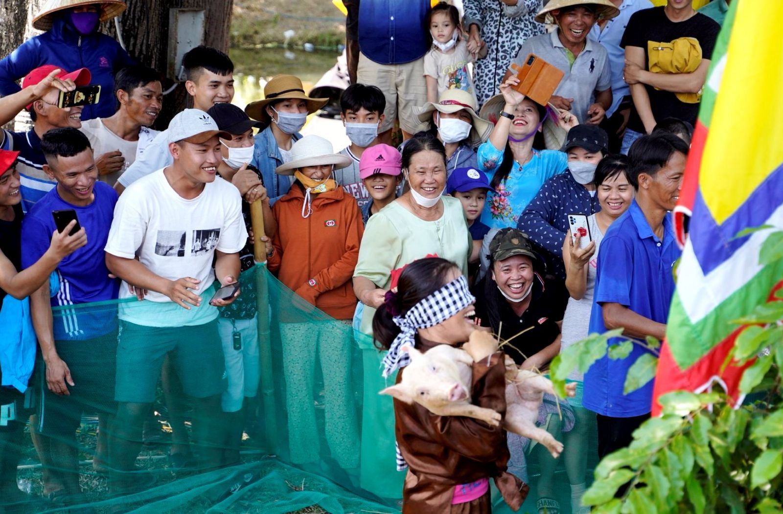The laughter of both winners and the spectators