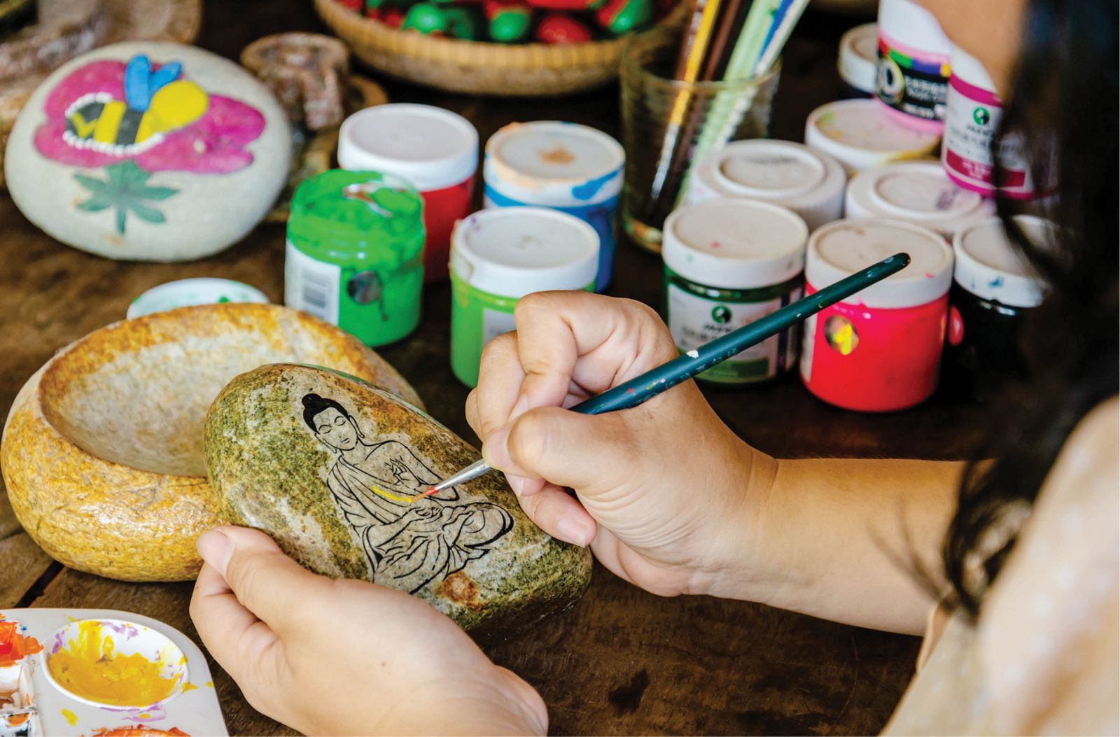 Composing picture on the product