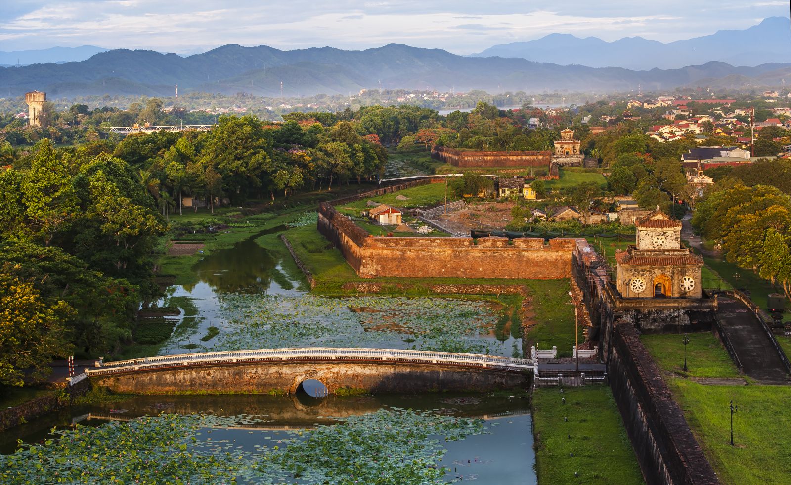 Dawn on the Citadel moat