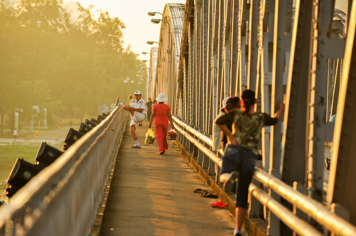 The Autumn on Truong Tien Bridge