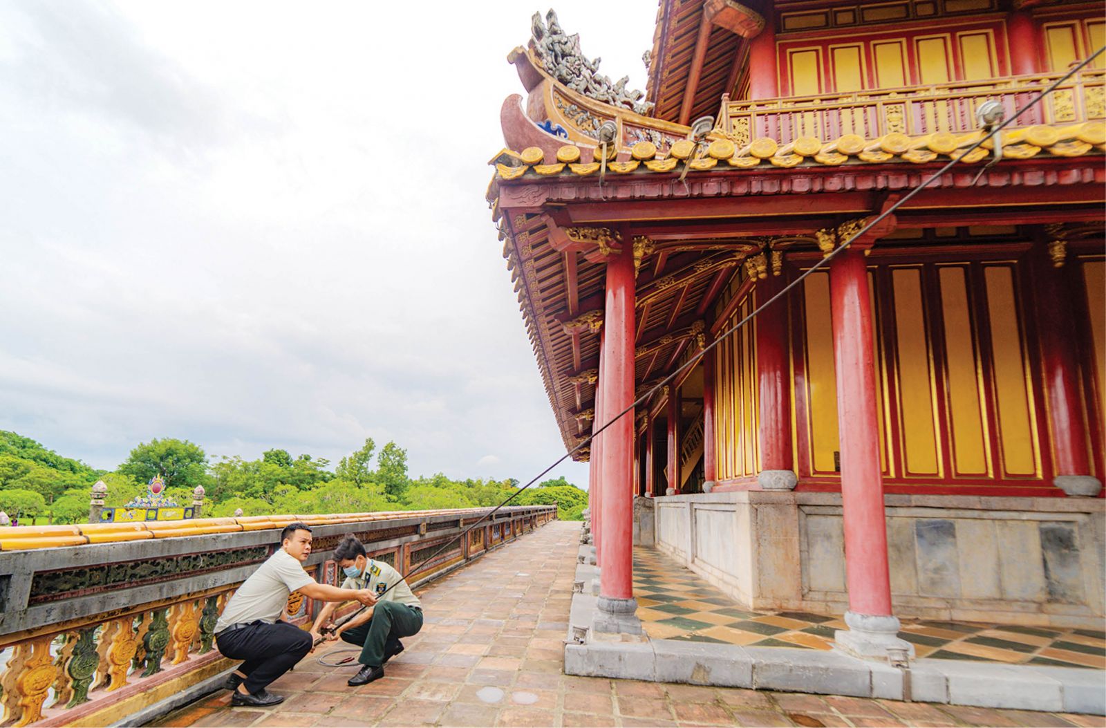 Anchoring the Ngu Phung (Five Phoenixes) Pavilion before Noru storm 2022