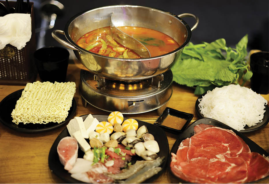 Full side dishes for the hotpot