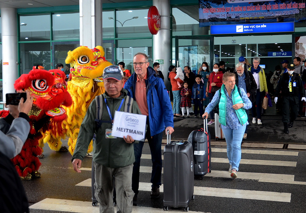 Many tourists choosing Hue as a destination for their trips in new year 2023