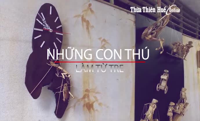 Những con thú làm từ tre