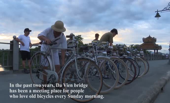 Cycling old bikes hobby