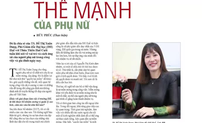 Thừa Thiên Huế Cuối tuần số 1030 có nhiều bài viết, phóng sự tôn vinh phụ nữ