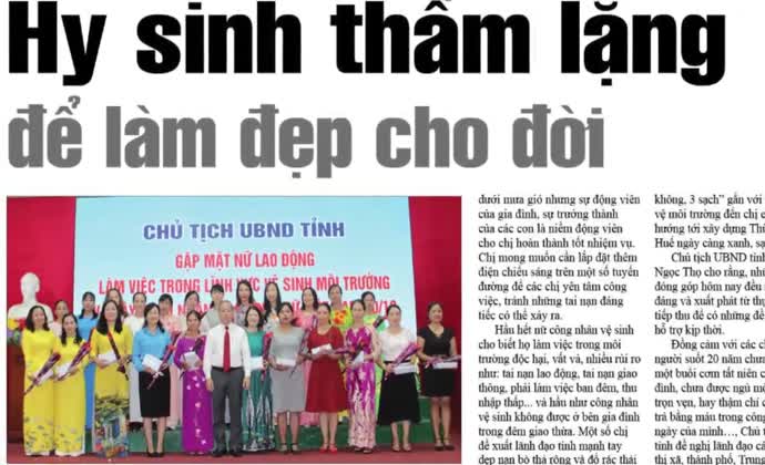 Nhiều bài viết chất lượng trên Báo Thừa Thiên Huế số 7730