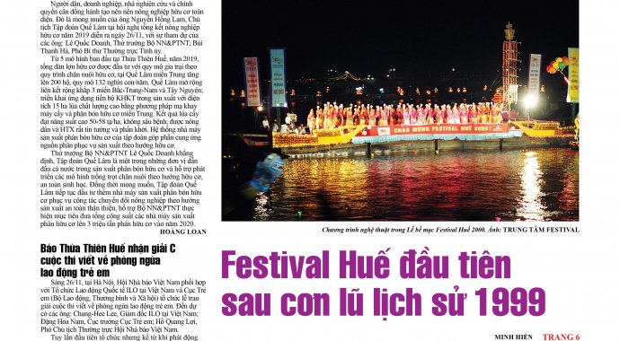 Báo Thừa thiên Huế số 776 có nhiều tin bài đáng quan tâm