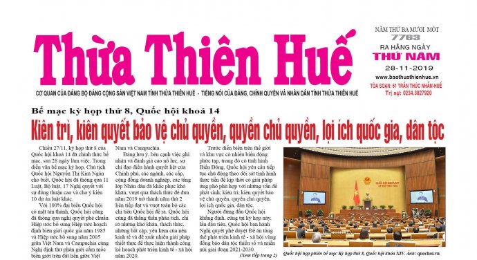 Nhiều thông tin mới trên Báo Thừa Thiên Huế số 7763