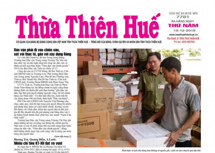 Nhiều thông tin mới trên Báo Thừa Thiên Huế số 7781