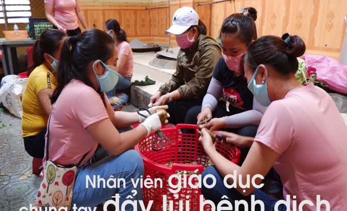 Nhân viên giáo dục chung tay đẩy lùi bệnh dịch