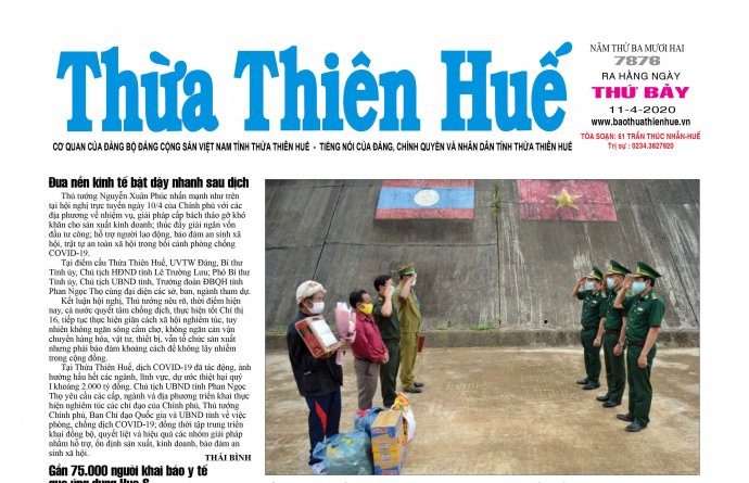 Thông tin nổi bật trên Báo Thừa Thiên Huế phát hành ngày 11/4