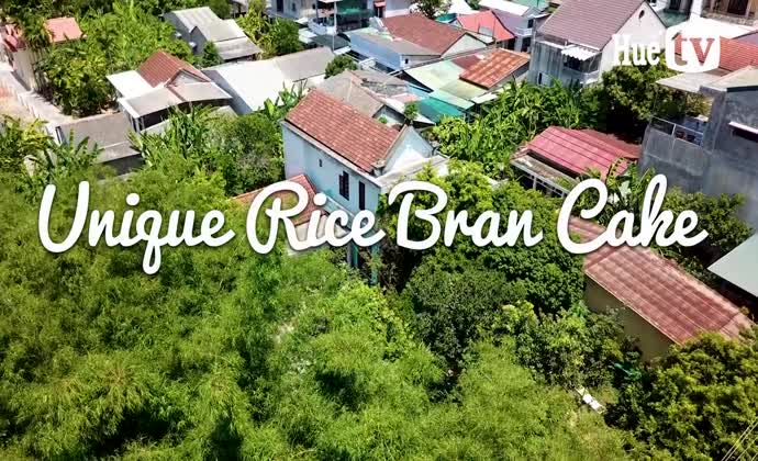 Unique rice bran cake