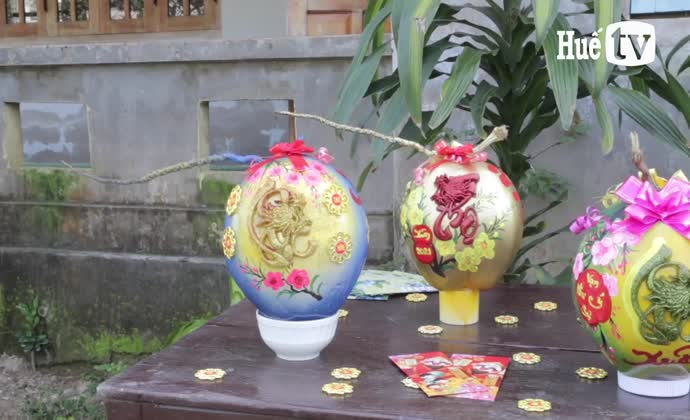 Dừa kiểng 3D đón tết