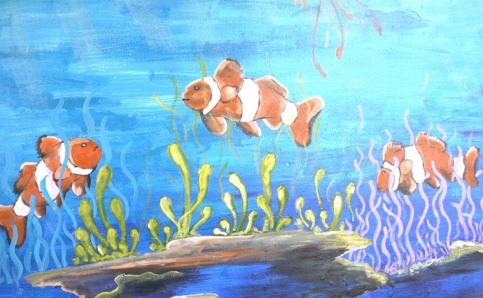 Environmental messages via 3D paintings