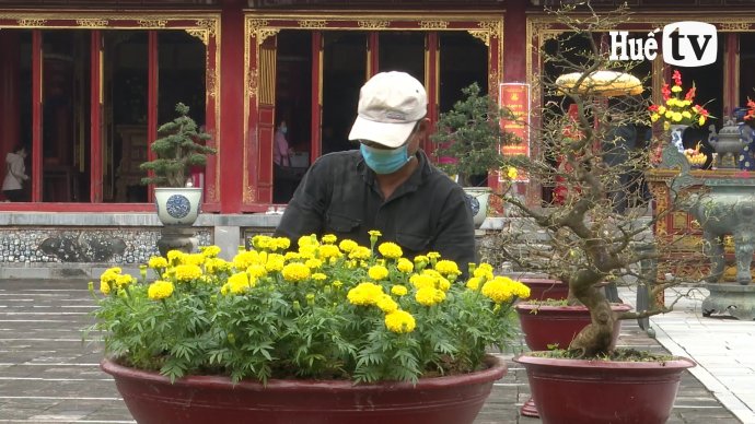 Làm đẹp di tích ngày tết