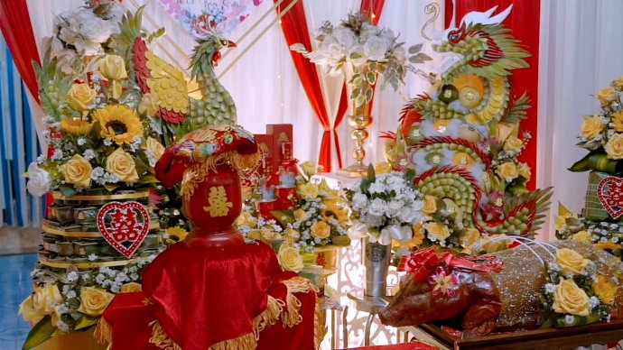 Mâm ngũ quả long phụng