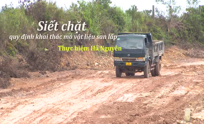 Siết chặt quản lý mỏ đất