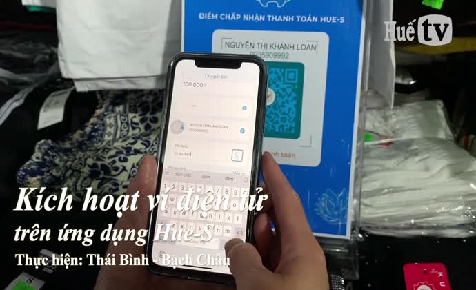 Kích hoạt ví điện tử trên ứng dụng Hue-S