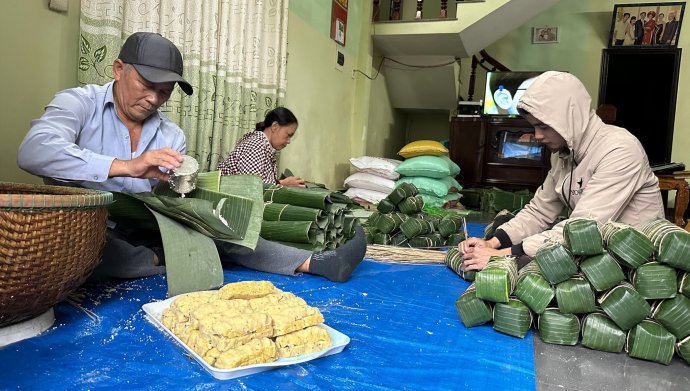 Làng nghề bánh chưng, bánh tét Phú Dương