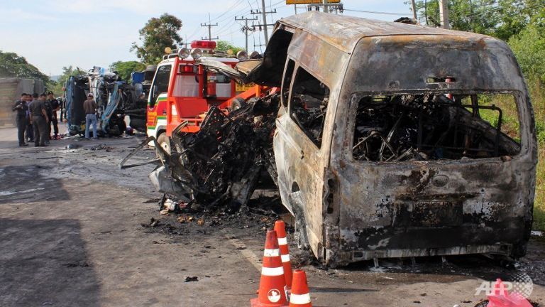Thái Lan Tai nạn giao thông tăng cao trong dịp năm mới