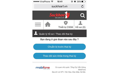 Chăm sóc y tế trên ứng dụng mobile