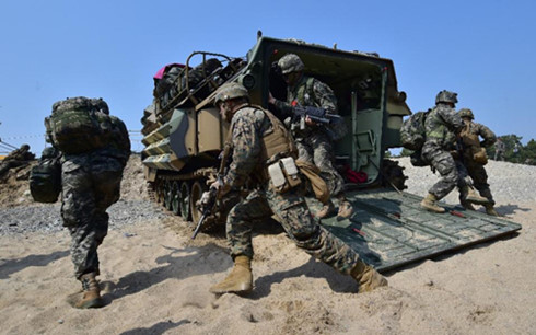 Mỹ - Hàn tập trận Tình hình bán đảo Triều Tiên căng như dây đàn