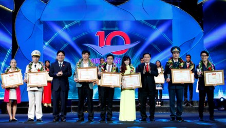 Tôn vinh 10 Gương mặt trẻ Việt Nam tiêu biểu