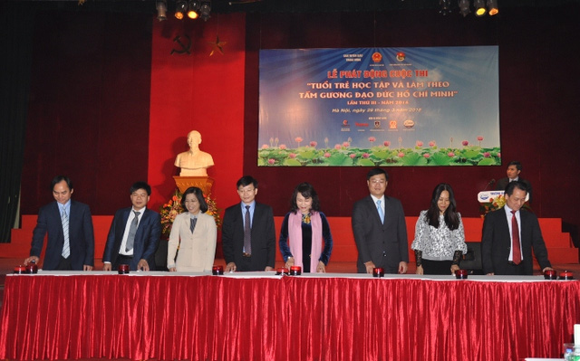 Phát động cuộc thi Tuổi trẻ học tập và làm theo tấm gương đạo đức Hồ Chí Minh 2016