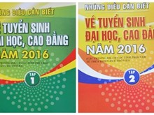 Phát hành sách Những điều cần biết về tuyển sinh đại học, cao đẳng năm 2016