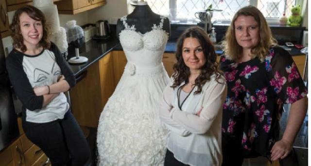 Chiếc váy cưới có thể … ăn được