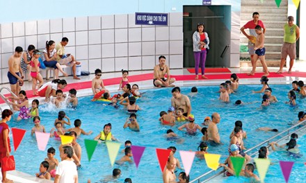 Sẽ xây bể bơi trong các trường học
