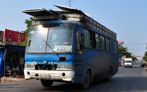 Kiểm tra xử lý toàn bộ xe khách hoán cải thành xe chở hàng