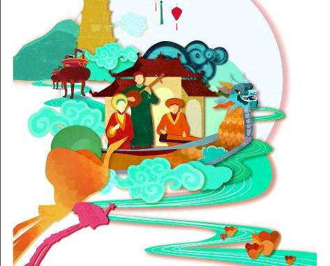 Tranh cổ động Festival Huế