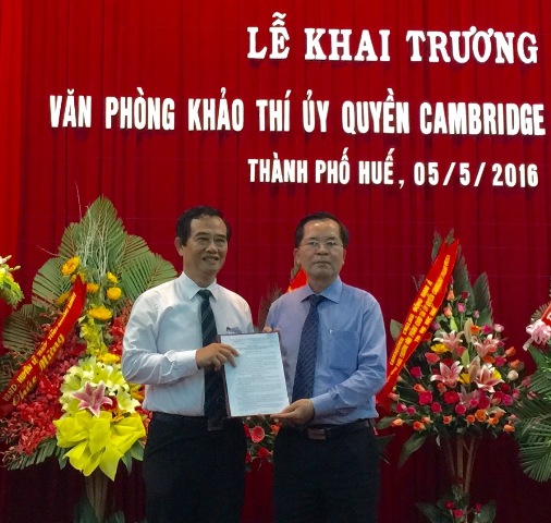 Khai trương Văn phòng khảo thí ủy quyền Cambridge English VN503 tại Đại học Huế