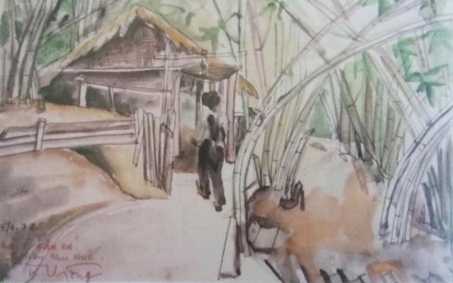 Họa sĩ Lê Khánh Thông và những bức tranh đồng bào A lưới thời chống Mỹ