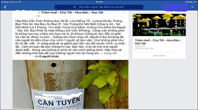 Thận trọng với thông tin tuyển lao động