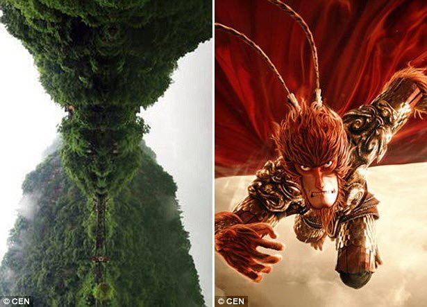 Trung Quốc Núi thiêng có hình giống mặt Tôn Ngộ Không