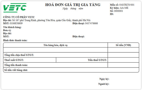 Thu phí đường bộ tự động sử dụng hóa đơn điện tử từ ngày 1 7