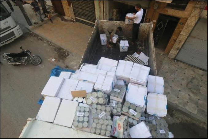 Thổ Nhĩ Kỳ gửi viện trợ nhân đạo đến Aleppo