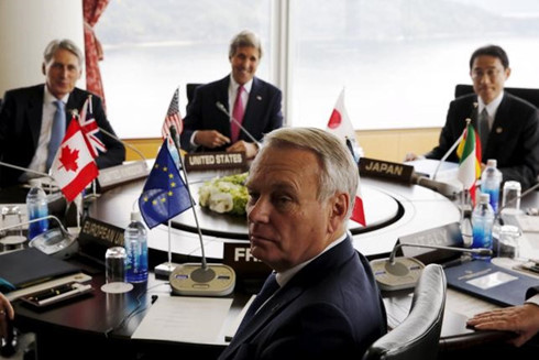 Ngoại trưởng G7 phản đối hành động của Trung Quốc tại Biển Đông